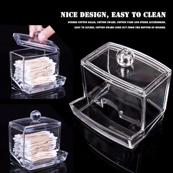 Acrylic Cotton Swab Holder